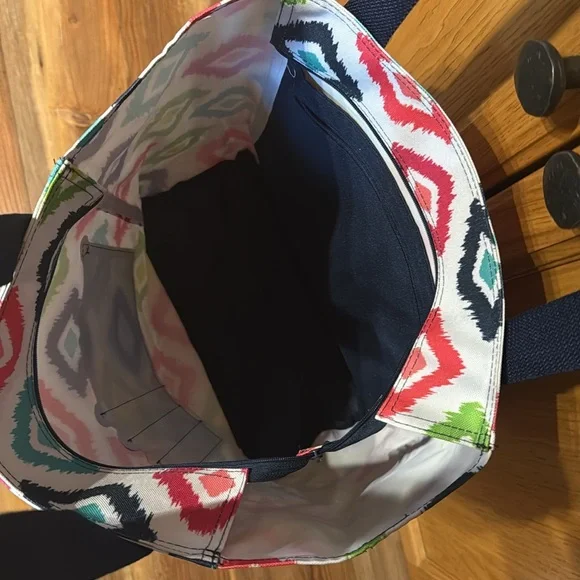 Thirty-One 31 Tall Organizing Tote Candy Corners Zip Top - Picture 11 of 15